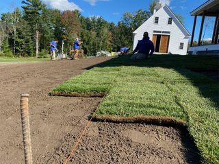 North Point Outdoors offers Hydroseeding, Topdressing, Sod, and Dry Seeding for lawn installations