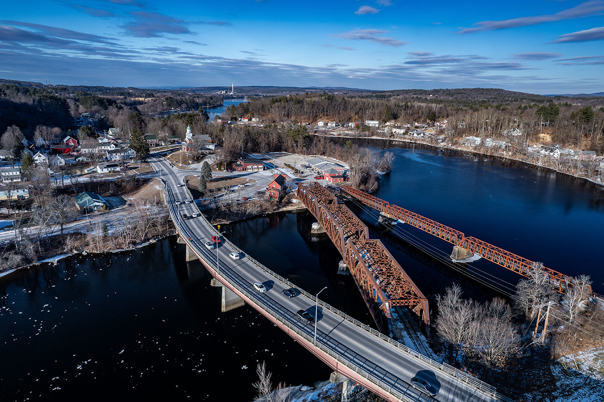 Aerial view of Hooksett, New Hampshire