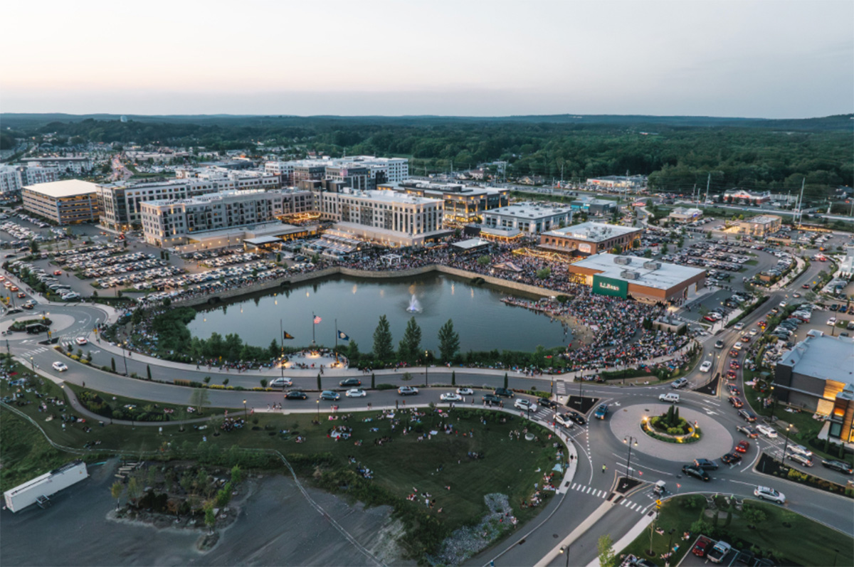 Aerial view of Salem, New Hampshire